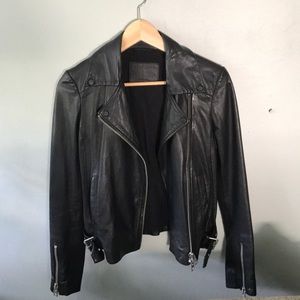 All Saints Leather Biker Jacket